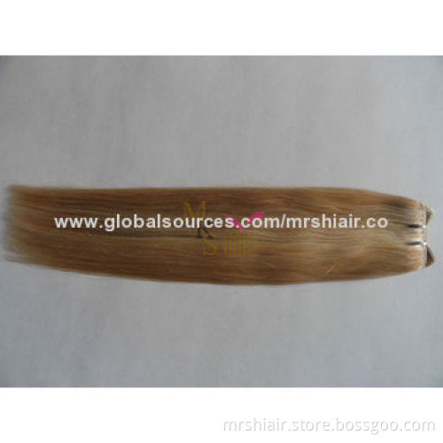 24-inch Piano Color 27#/613# Silk Straight Peruvian Hair Weaving